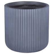 RVS-RND-25-GR Настольное кашпо IDEALIST Lite Урбан, круглое, серое Д25.5 В25 см