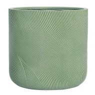 FLOR24-GRN Настольное кашпо IDEALIST LITE Флоу Ваза, зеленое, Д24 В24.5 см