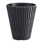 Кашпо для цветов Prosperplast Sandy 37+18л, антрацит