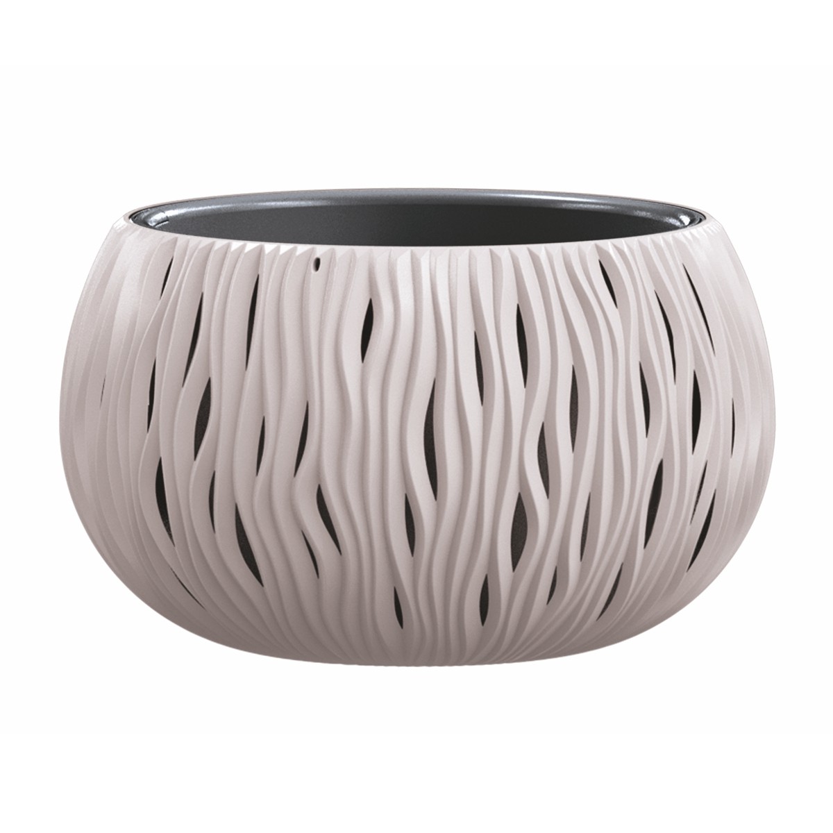DSK370-7529U_00.jpg Кашпо для цветов Prosperplast Sandy Bowl 9л, мокко — изображение 1