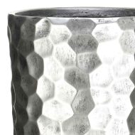 MVASE31-SLV Кашпо Мозаик Ваза, файберстоун, серебро,D31.5H61 cm — изображение 3