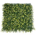 Искусственный газон-коврик из самшита зелено-желтый