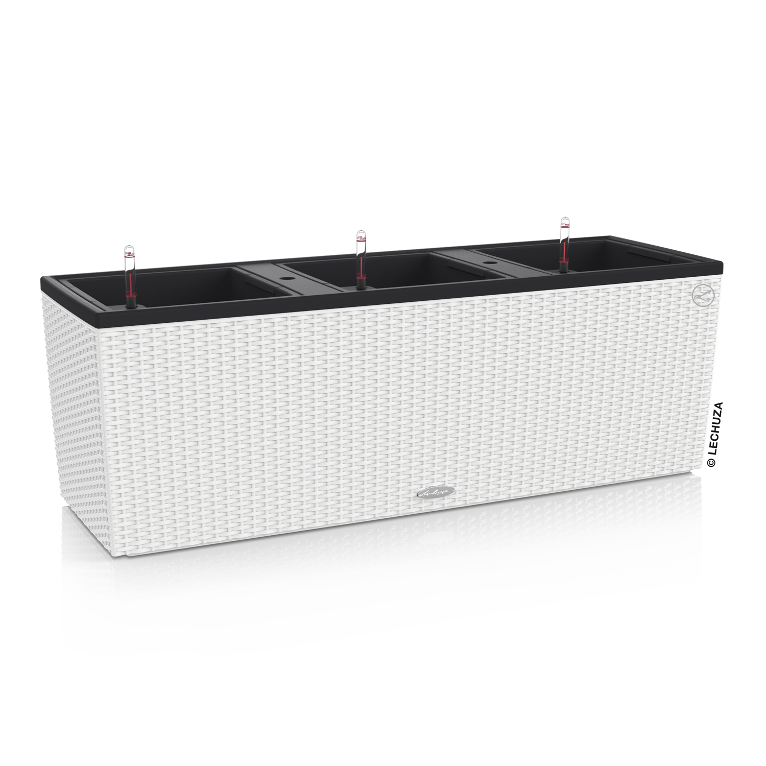 c1ce620a15bf2fd91b6189699cec7721.jpg 15000 Кашпо LECHUZA Трио Коттедж 30 Белое с системой полива — изображение 1