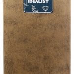 TSXMAS-GLD-23 Напольное кашпо IDEALIST LITE Крисмас Высокое, квадратное, файберстоун, золотистое, Ш23 Д23 В45 см