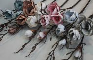 Искусственная ветка Магнолии реликтовой кустарниковой — изображение 2